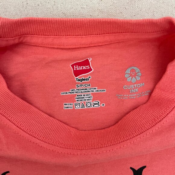 Junior High LA | "I Peaked in Junior High" Graphic Tee Shirt - Salmon / Sz S - Picture 5 of 8